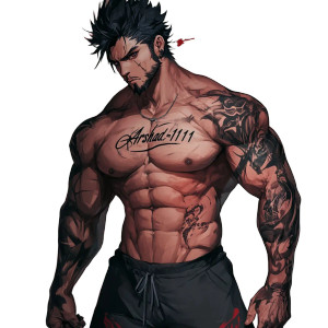 Anime Body Builder Vinyl Car Decal Sticker – Waterproof & UV-Resistant 8" Anime Body Builder Vinyl Car Decal Sticker – Waterproof & UV-Resistant 8"