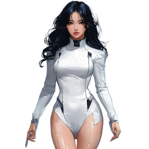 Sci-Fi Korean Beauty Vinyl Car Decal Sticker – Waterproof & UV-Resistant 8" Sci-Fi Korean Beauty Vinyl Car Decal Sticker – Waterproof & UV-Resistant 8"