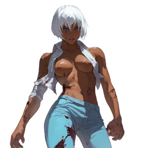 Bleach Style Character Vinyl Car Decal Sticker – Waterproof & UV-Resistant 8"