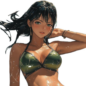 Nico Robin Tanning V3 Vinyl Car Decal Sticker – Waterproof & UV-Resistant 8"