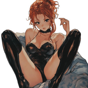 Red-Headed Manga Relaxation Vinyl Car Decal Sticker – Waterproof & UV-Resistant 8" Red-Headed Manga Relaxation Vinyl Car Decal Sticker – Waterproof & UV-Resistant 8"