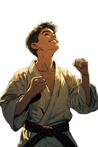 Judo Kid Joy Vinyl Car Decal Sticker – Waterproof & UV-Resistant 8"