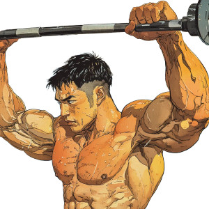 Gym Ukiyo-E Vinyl Car Decal Sticker – Waterproof & UV-Resistant 8"