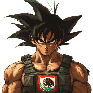 Goku In Mexico Vinyl Car Decal Sticker – Waterproof & UV-Resistant 8"
