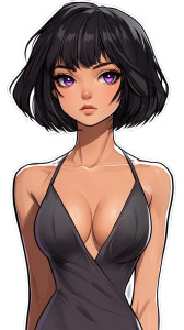 Anime Woman Sticker Vinyl Car Decal Sticker – Waterproof & UV-Resistant 8" Anime Woman Sticker Vinyl Car Decal Sticker – Waterproof & UV-Resistant 8"