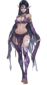 Elven Ninja Woman V2 Vinyl Car Decal Sticker – Waterproof & UV-Resistant 8" Elven Ninja Woman V2 Vinyl Car Decal Sticker – Waterproof & UV-Resistant 8"