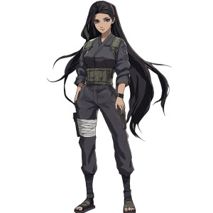 Anime Female Ninja Vinyl Car Decal Sticker – Waterproof & UV-Resistant 8" Anime Female Ninja Vinyl Car Decal Sticker – Waterproof & UV-Resistant 8"