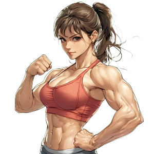 Muscle Woman Manga Vinyl Car Decal Sticker – Waterproof & UV-Resistant 8" Muscle Woman Manga Vinyl Car Decal Sticker – Waterproof & UV-Resistant 8"