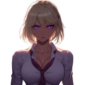 Angry Blonde Schoolgirl Vinyl Car Decal Sticker – Waterproof & UV-Resistant 8" Angry Blonde Schoolgirl Vinyl Car Decal Sticker – Waterproof & UV-Resistant 8"