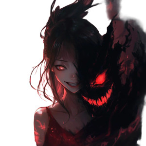 Dark Anime Aura Vinyl Car Decal Sticker – Waterproof & UV-Resistant 8"