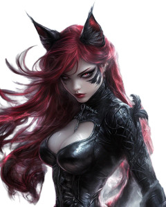 Gothic Cat Woman Vinyl Car Decal Sticker – Waterproof & UV-Resistant 8" Gothic Cat Woman Vinyl Car Decal Sticker – Waterproof & UV-Resistant 8"