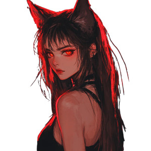 Anime Wolf Girl Vinyl Car Decal Sticker – Waterproof & UV-Resistant 8" Anime Wolf Girl Vinyl Car Decal Sticker – Waterproof & UV-Resistant 8"