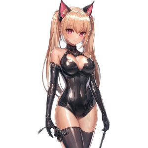 Anime Catgirl Latex Vinyl Car Decal Sticker – Waterproof & UV-Resistant 8" Anime Catgirl Latex Vinyl Car Decal Sticker – Waterproof & UV-Resistant 8"