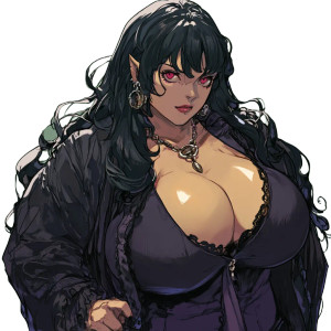 Greedy Demoness Vinyl Car Decal Sticker – Waterproof & UV-Resistant 8"