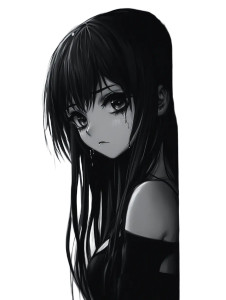 Cute Goth Anime Girl Vinyl Car Decal Sticker – Waterproof & UV-Resistant 8" Cute Goth Anime Girl Vinyl Car Decal Sticker – Waterproof & UV-Resistant 8"