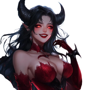 Dark Vampire Queen Vinyl Car Decal Sticker – Waterproof & UV-Resistant 8"