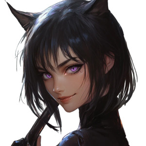 Gothic Anime Kunai Girl Vinyl Car Decal Sticker – Waterproof & UV-Resistant 8"