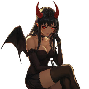 Devilish Angel Vinyl Car Decal Sticker – Waterproof & UV-Resistant 8" Devilish Angel Vinyl Car Decal Sticker – Waterproof & UV-Resistant 8"