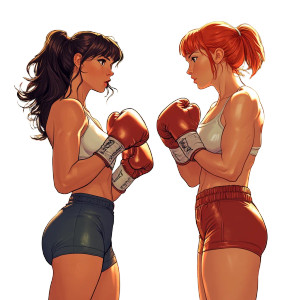 Anime Boxer Fight Vinyl Car Decal Sticker – Waterproof & UV-Resistant 8"