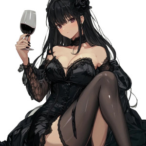 Anime Elegance V3 Vinyl Car Decal Sticker – Waterproof & UV-Resistant 8"