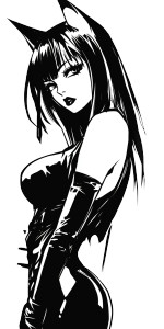 Anime Catwoman Logo Vinyl Car Decal Sticker – Waterproof & UV-Resistant 8"