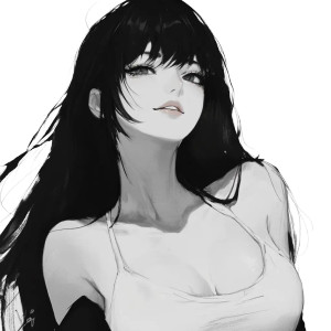 Haughty Anime Girl V4 Vinyl Car Decal Sticker – Waterproof & UV-Resistant 8"