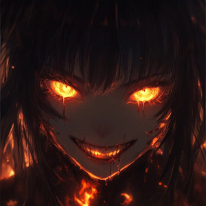 Menacing Anime Girl Vinyl Car Decal Sticker – Waterproof & UV-Resistant 8" Menacing Anime Girl Vinyl Car Decal Sticker – Waterproof & UV-Resistant 8"