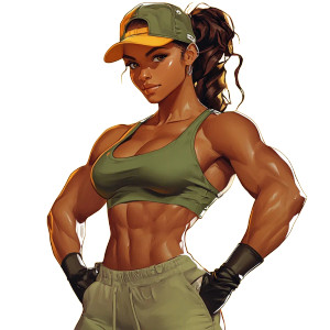 Muscle Woman Vinyl Car Decal Sticker – Waterproof & UV-Resistant 8" Muscle Woman Vinyl Car Decal Sticker – Waterproof & UV-Resistant 8"