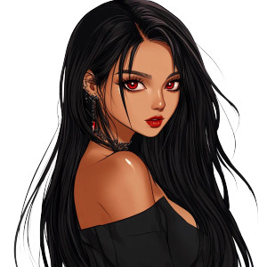 Latina Goth Girl Vinyl Car Decal Sticker – Waterproof & UV-Resistant 8" Latina Goth Girl Vinyl Car Decal Sticker – Waterproof & UV-Resistant 8"