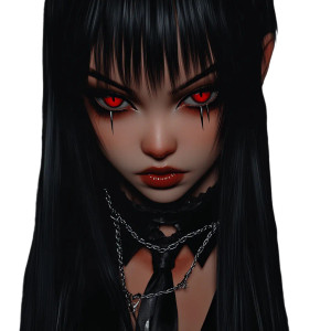 Anime Vampire Siren Vinyl Car Decal Sticker – Waterproof & UV-Resistant 8"