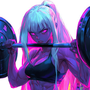 Anime Girl Lifting V3 Vinyl Car Decal Sticker – Waterproof & UV-Resistant 8" Anime Girl Lifting V3 Vinyl Car Decal Sticker – Waterproof & UV-Resistant 8"