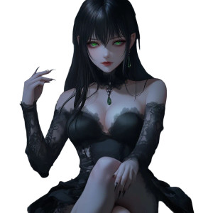 Vampire Waifu V2 Vinyl Car Decal Sticker – Waterproof & UV-Resistant 8" Vampire Waifu V2 Vinyl Car Decal Sticker – Waterproof & UV-Resistant 8"