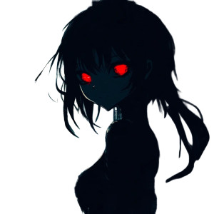 Dark Anime Shadow Vinyl Car Decal Sticker – Waterproof & UV-Resistant 8"