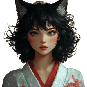 Kitsune In Kimono Vinyl Car Decal Sticker – Waterproof & UV-Resistant 8" Kitsune In Kimono Vinyl Car Decal Sticker – Waterproof & UV-Resistant 8"