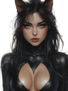 Cat Woman Vinyl Car Decal Sticker – Waterproof & UV-Resistant 8" Cat Woman Vinyl Car Decal Sticker – Waterproof & UV-Resistant 8"