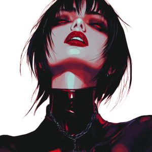 Retro Anime Vampire Vinyl Car Decal Sticker – Waterproof & UV-Resistant 8"