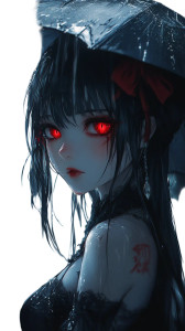 Mystical Anime Girl V2 Vinyl Car Decal Sticker – Waterproof & UV-Resistant 8"