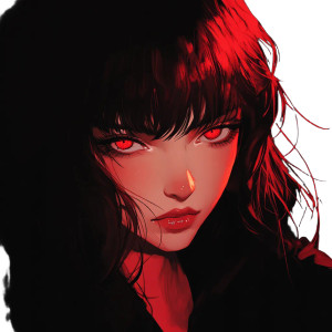 Dark Anime Portrait Vinyl Car Decal Sticker – Waterproof & UV-Resistant 8"