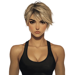 Blonde Muscular Woman V3 Vinyl Car Decal Sticker – Waterproof & UV-Resistant 8" Blonde Muscular Woman V3 Vinyl Car Decal Sticker – Waterproof & UV-Resistant 8"