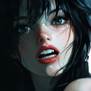 Anime Girl Speaking Vinyl Car Decal Sticker – Waterproof & UV-Resistant 8"