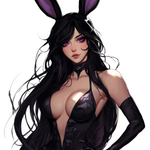 Bunny Girl Dnd Vinyl Car Decal Sticker – Waterproof & UV-Resistant 8"