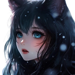 Anime Neko Profile Vinyl Car Decal Sticker – Waterproof & UV-Resistant 8"