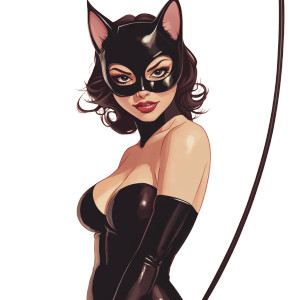Evil Cat Woman Vinyl Car Decal Sticker – Waterproof & UV-Resistant 8" Evil Cat Woman Vinyl Car Decal Sticker – Waterproof & UV-Resistant 8"