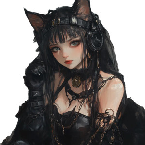 Cat Girl V5 Vinyl Car Decal Sticker – Waterproof & UV-Resistant 8" Cat Girl V5 Vinyl Car Decal Sticker – Waterproof & UV-Resistant 8"