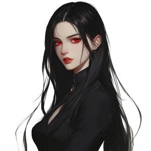 Elegant Red-Eyed Woman V2 Vinyl Car Decal Sticker – Waterproof & UV-Resistant 8" Elegant Red-Eyed Woman V2 Vinyl Car Decal Sticker – Waterproof & UV-Resistant 8"