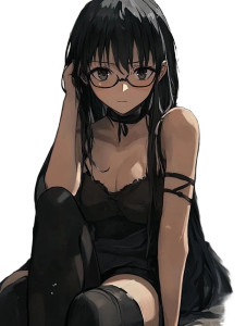 Anime Military Maiden Vinyl Car Decal Sticker – Waterproof & UV-Resistant 8"