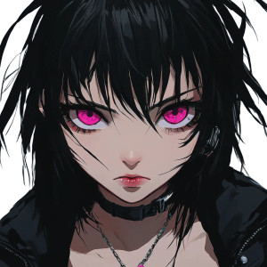 Punk Anime Woman Vinyl Car Decal Sticker – Waterproof & UV-Resistant 8" Punk Anime Woman Vinyl Car Decal Sticker – Waterproof & UV-Resistant 8"