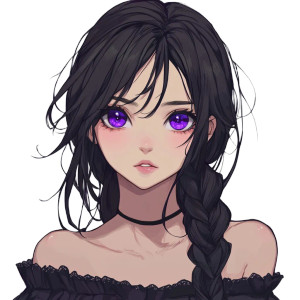 Purple-Eyed Anime Girl V2 Vinyl Car Decal Sticker – Waterproof & UV-Resistant 8" Purple-Eyed Anime Girl V2 Vinyl Car Decal Sticker – Waterproof & UV-Resistant 8"