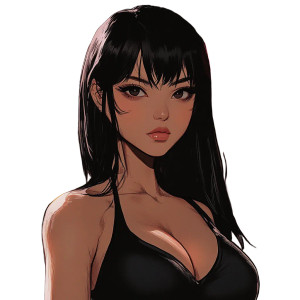 Vietnamese Webtoon Character Vinyl Car Decal Sticker – Waterproof & UV-Resistant 8"