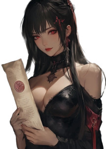 Ominous Waifu Genie Vinyl Car Decal Sticker – Waterproof & UV-Resistant 8" Ominous Waifu Genie Vinyl Car Decal Sticker – Waterproof & UV-Resistant 8"